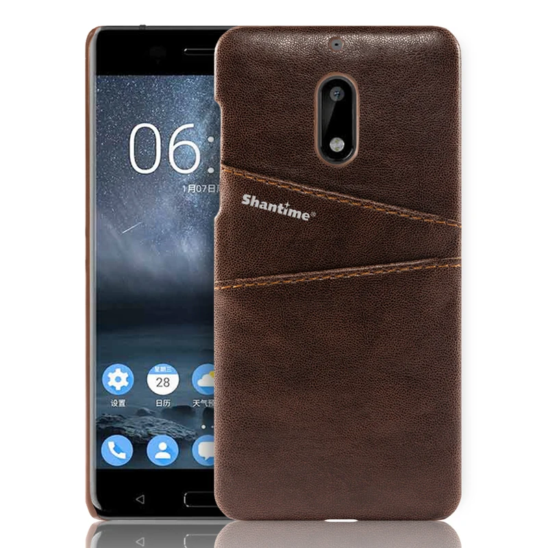 Coffee Для Nokia 3,1 5,1 5,1 Plus кожаный чехол для Nokia 6 Nokia 5 задняя крышка бизнес-чехол для Nokia 6,1 6,1 Plus чехол для телефона - Цвет: Coffee