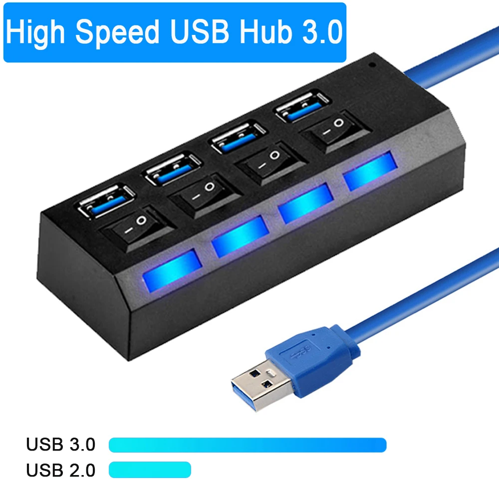 Концентратор USB 3 0 концентратор 2 разветвитель с несколькими портами 4/7