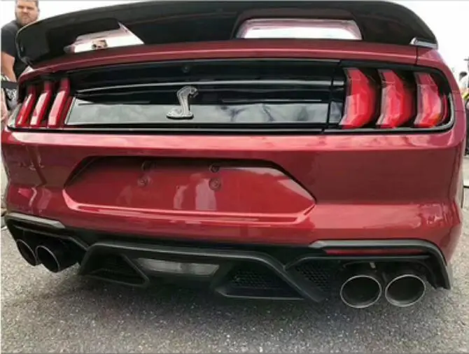 GT500 ABS черный праймер для заднего крыло багажника выступ Спойлеры для Ford Mustang(трек стиль