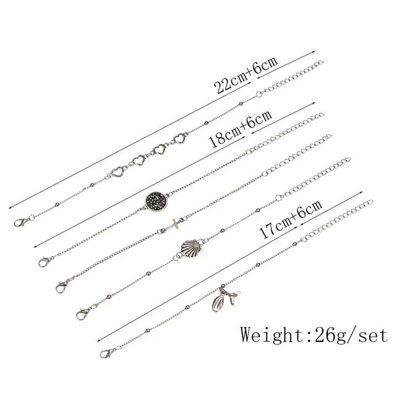 Винтажные серебряные браслеты и браслет трендовые Подвески в виде рыбьего