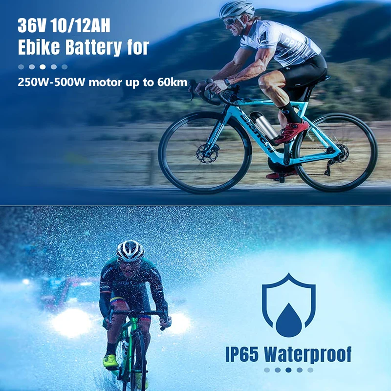 Аккумулятор для электровелосипеда 36 в 10 Ач/12 Ач перезаряжаемая электрическая