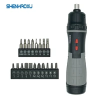cordless electric screwdriver battery operated screw driver drill tool set led bidirectional switch with 11pcs or 19pcs screws
