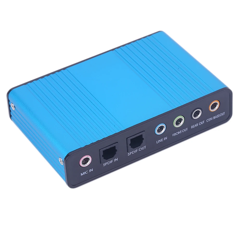 

USB 6 Каналов 5,1/7,1 Surround внешняя звуковая карта ПК, ноутбука, настольного компьютера, планшет аудио оптический адаптер карты