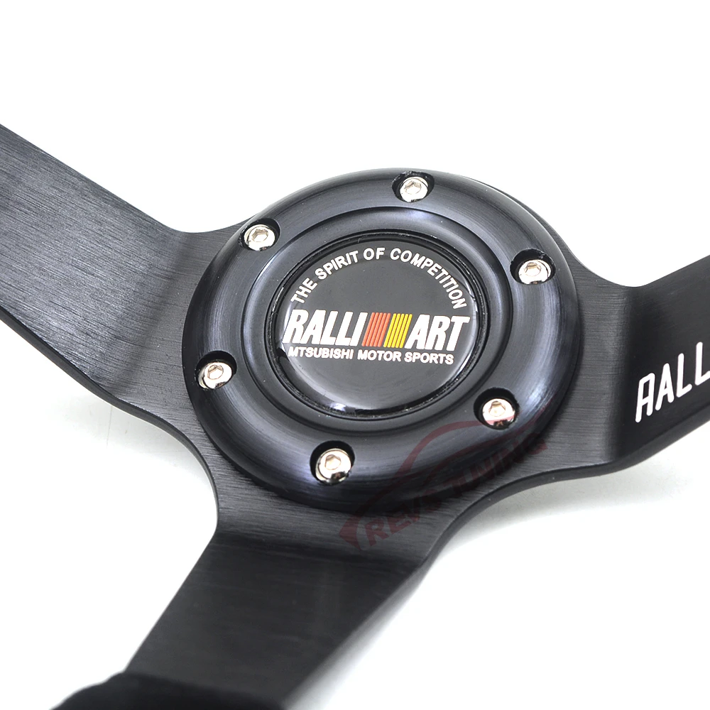 350 мм замша кожа Ralliart гоночный автомобиль ралли руль|rally steering wheel|ralliart wheelleather racing