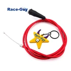 Красный газовый дроссельной заслонки 990 мм, кабель для китайского питбайка, мотоцикла, Кросса SSR Thumpstar XR50 CRF50 CRF70 Atomik Baja Lifan, мотоцикла