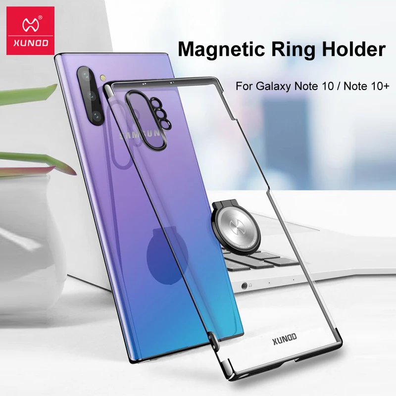 Для samsung Galaxy Note 10 Plus чехол для телефона Xundd Роскошный прозрачный жесткий чехол из поликарбоната для Galaxy Note 10 5G чехол с кольцом-держателем