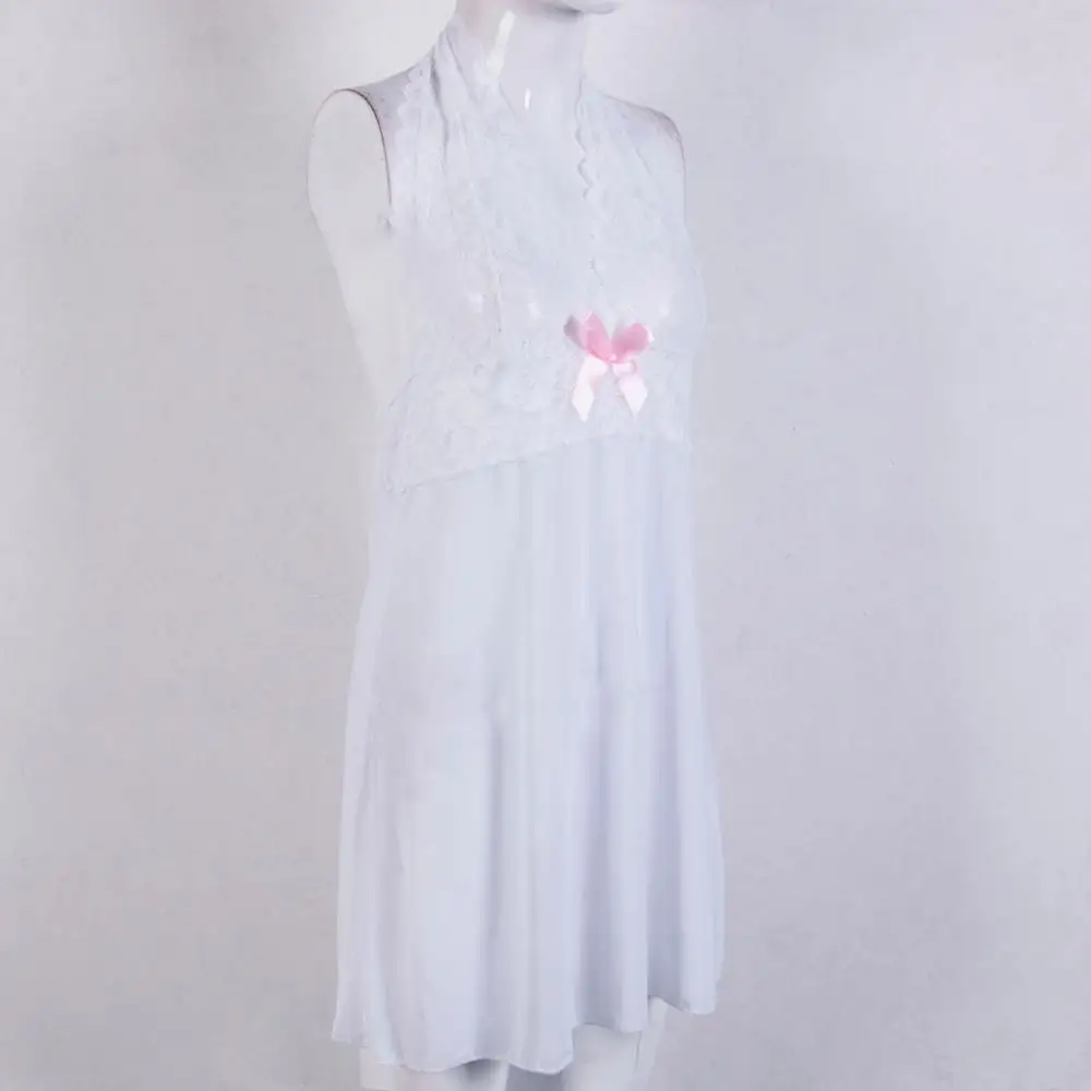 Сексуальное женское кружевное ночное белье размера плюс ночная сорочка нижнее