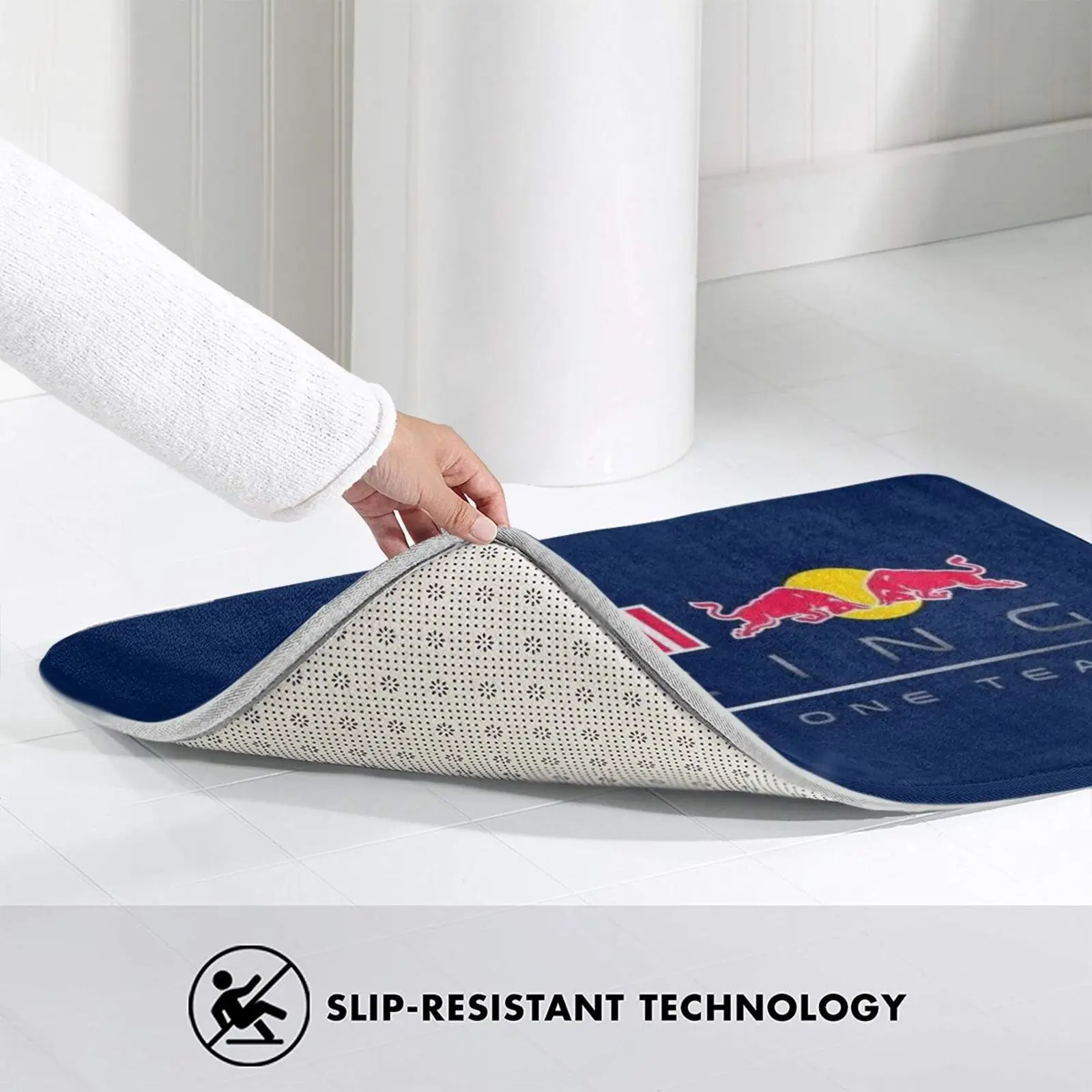 Домашний ковер Red Aston Bul 3 размера комнатный красный Albon Александр Мотоспорт мотор