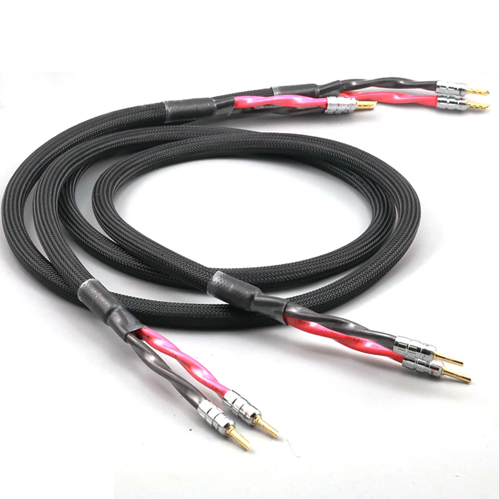 Кабель для динамика HIFI с серебряным покрытием 5 Н|speaker cable plug|lab cablecable with plug |