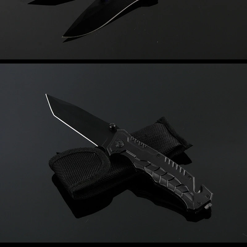 

2 Pieces New Folding Knife 3CR17 Blade Aluminum Handle Outdoor Camping Hiking Hunting Survival Utility EDC Tool Rescue Knifes