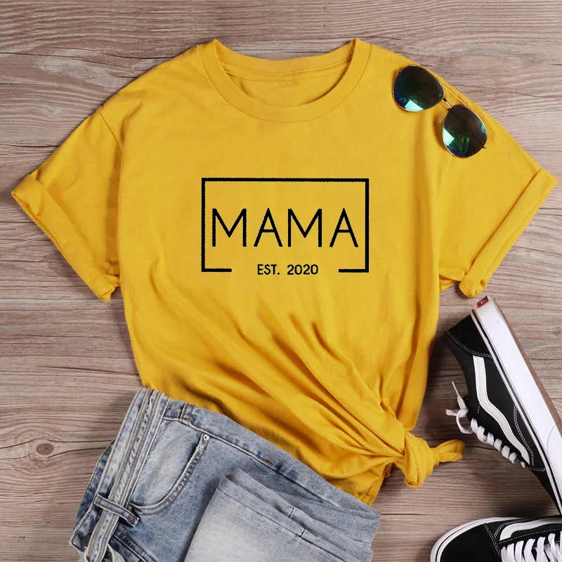 I Love Mama год 2020 футболка для детей младшего возраста объявление с надписью Женская