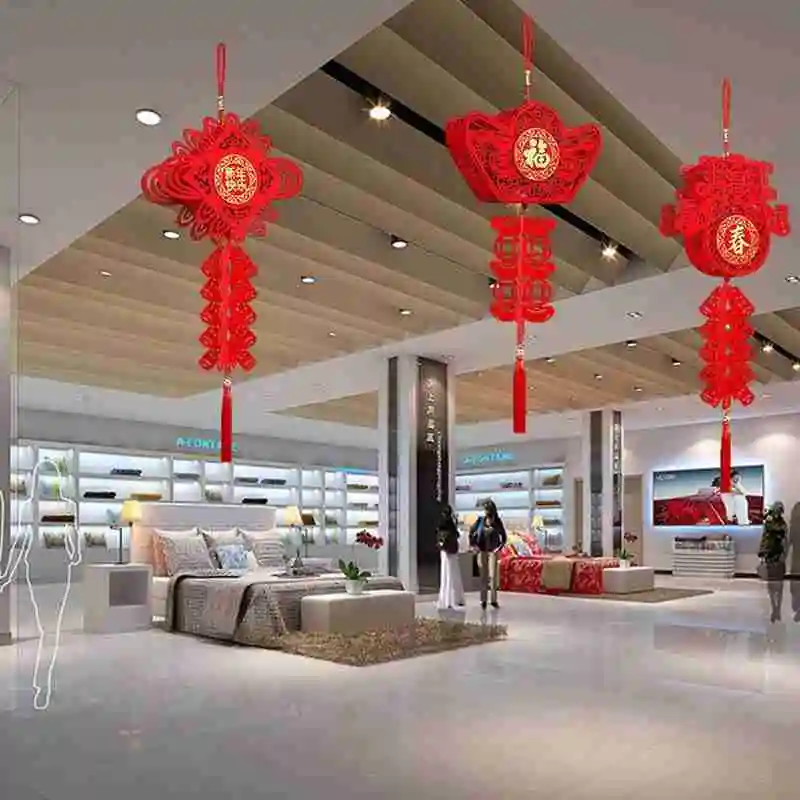 

Waterdicht Goede Fortuin Rode Papieren Lantaarns Voor Chinese Nieuwe Jaar Lente Festival Party Celebration Home Decor
