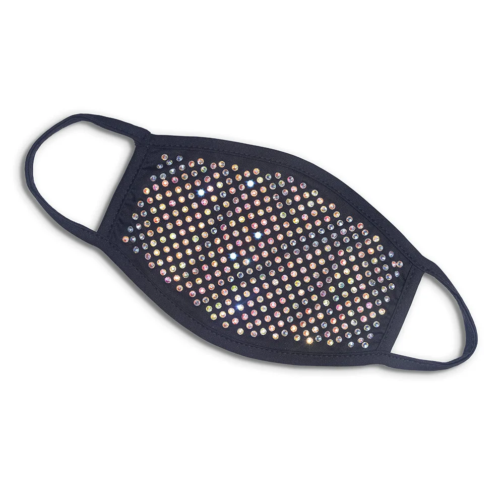 

Women Fashion Face Mask Rhinestone Elastic Reusable Washable Valentine's Day Masks Face Bandana Face Decor Jewelry Party Gift