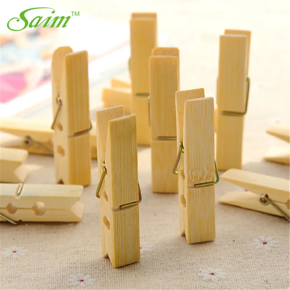 20 шт. прищепки для одежды из бамбука|Бельевые прищепки| |