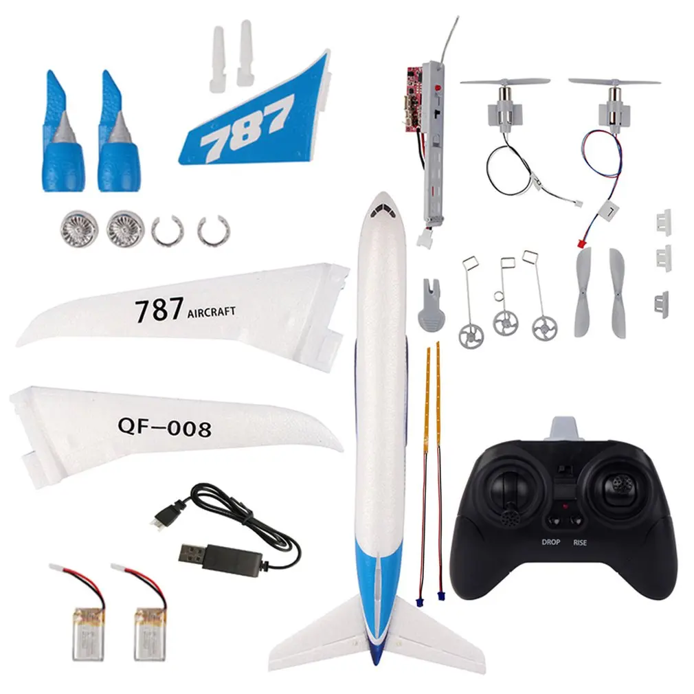 

QF008-Boeing 787 2.4GHz 3CH EPP RC Airplane 550mm Wingspan Fixed Wing RTF Scale Aeromodelling Remote Control Airplanes