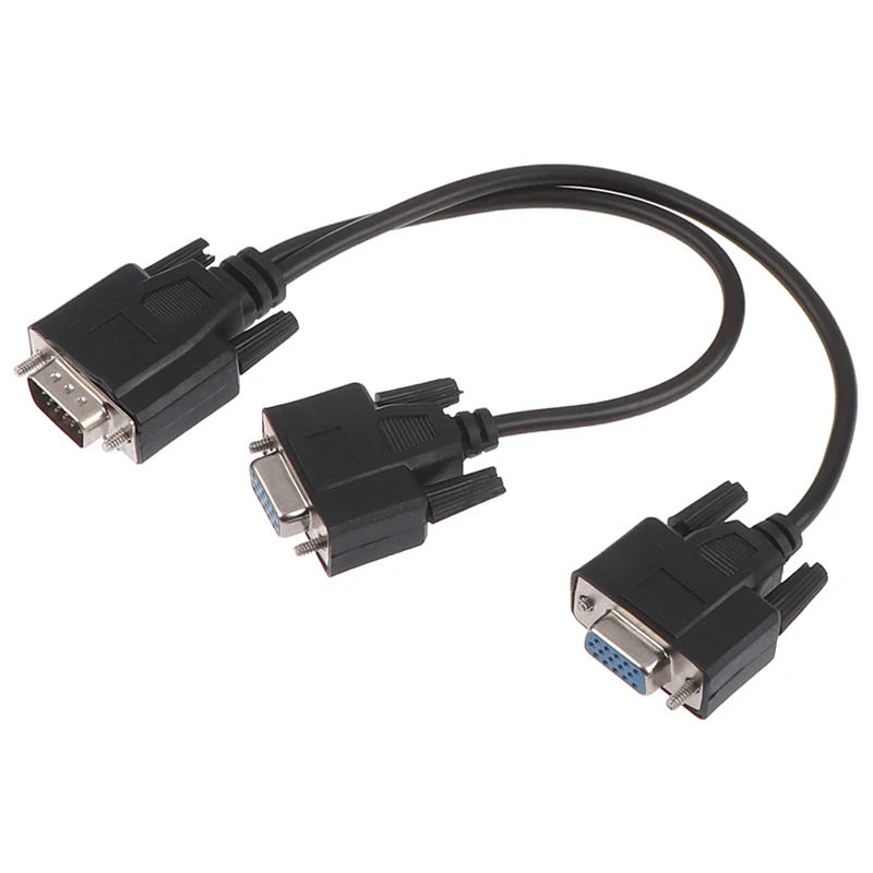 Горячая Распродажа 15Pin VGA Male к 2 Vga Svga Female адаптер разделитель видеомонитора |