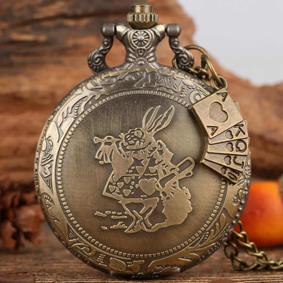 

Quartz Pocket Watch Chain Necklace Pendant for Girl Women