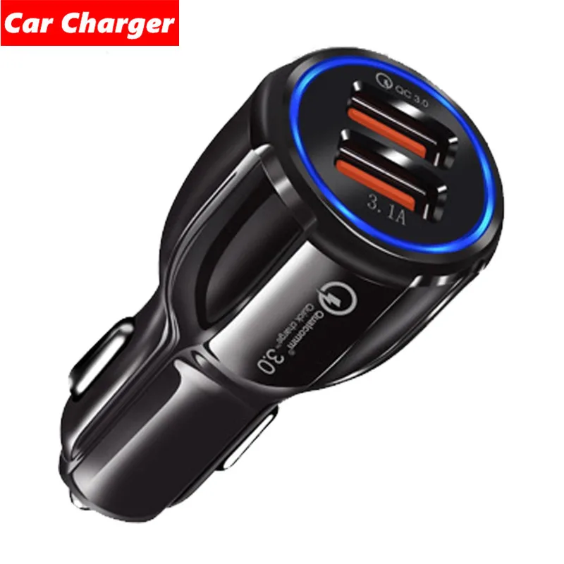 Dual USB Car Charger PD QC 3.0 LED Plug Fast Phone Charge Adapter For MOTO Edge S G50 9 8 P30 XT910 894 NOKIA X71 7 6 5 Google | Мобильные