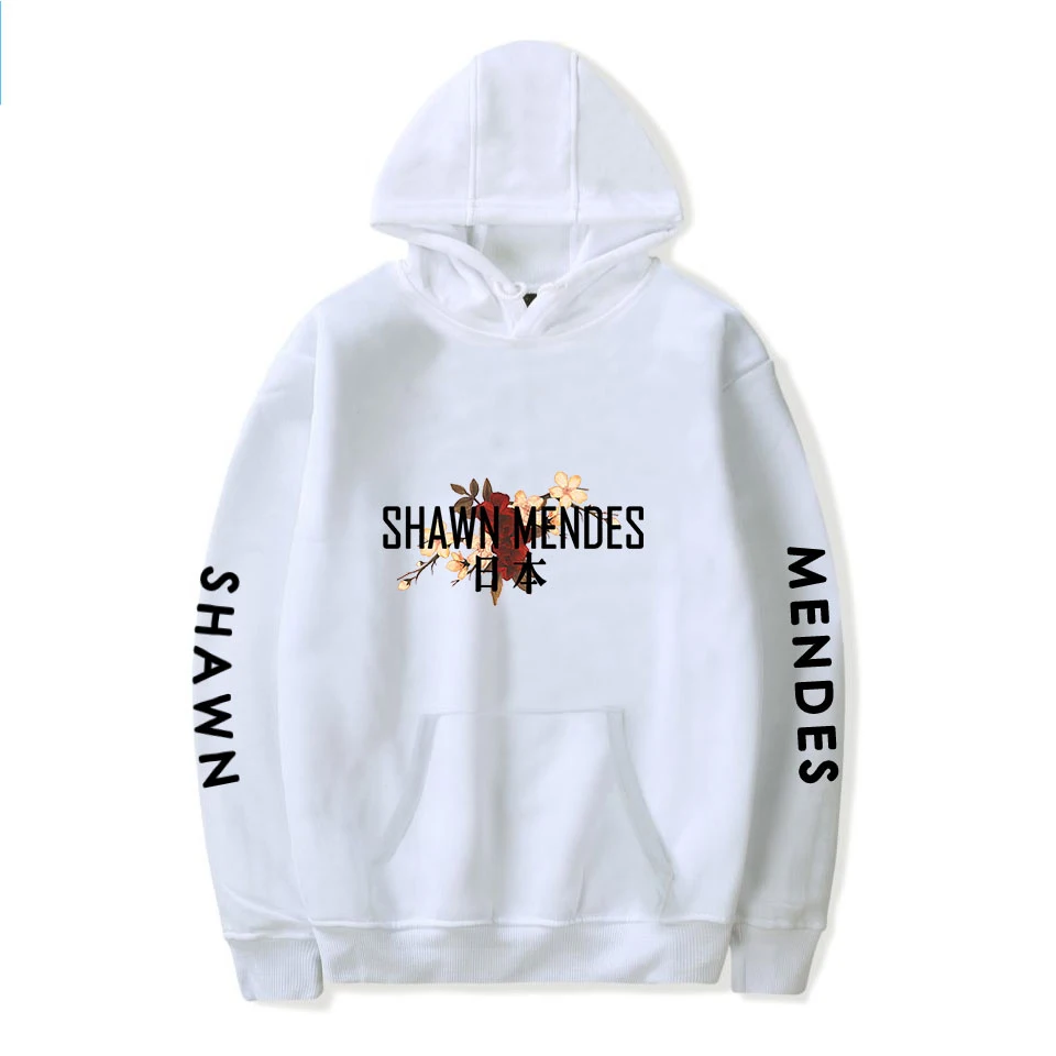 Толстовка с принтом Shawn Mendes для мужчин и женщин Повседневная худи в стиле