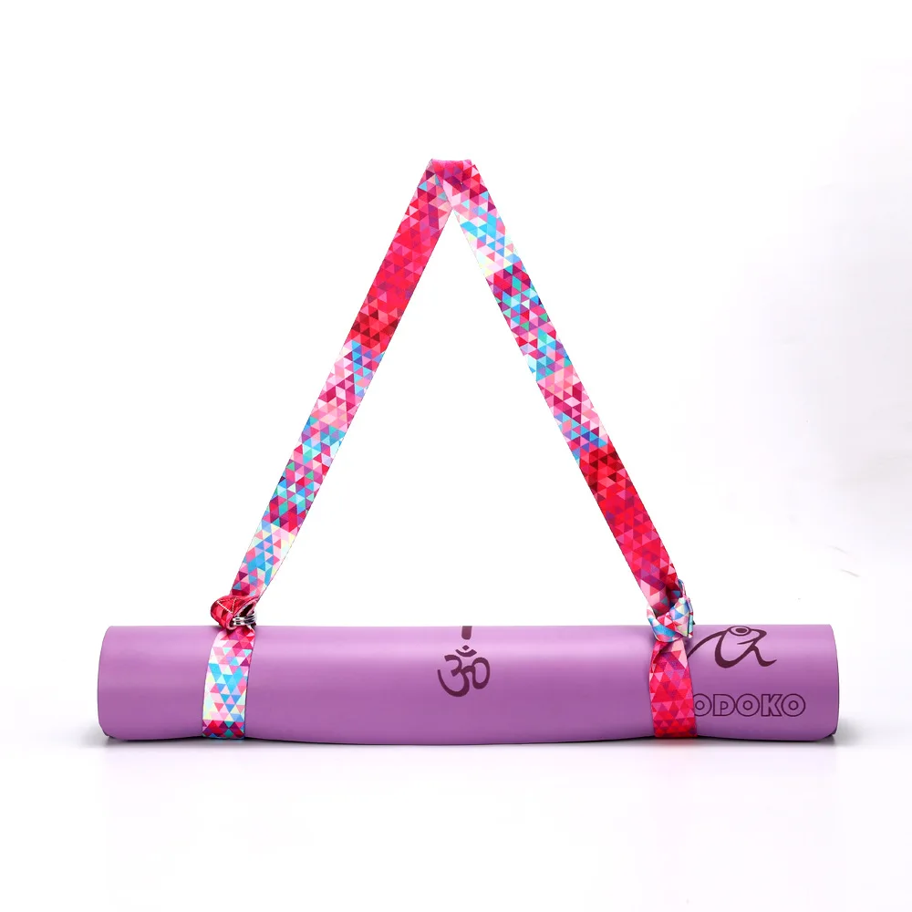 Yoga Mat Strap Belt Adjustable Multi-Colors Sports Sling Shoulder Carry Pilates Exercise Stretch Tape Elastic Fitness Rope | Спорт и