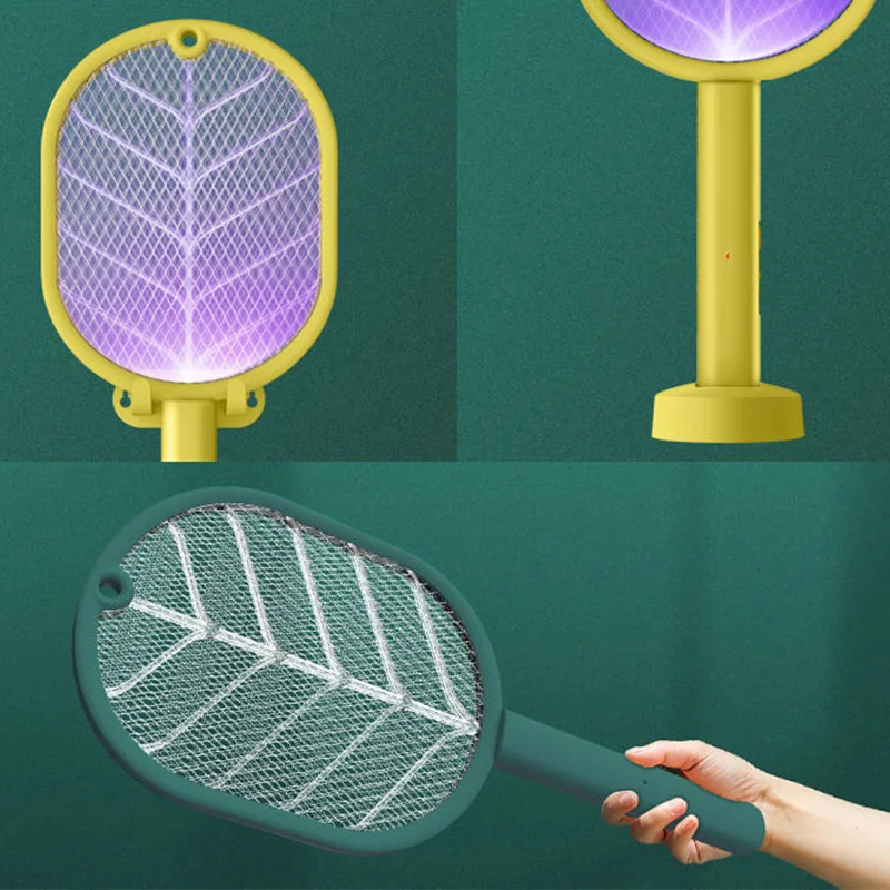 

2 in 1 Electric Mosquito Swatter Zapper USB Wall Mount Mosquito Killer Electric Shock Fly Killer Summer Fly Swatter For Home