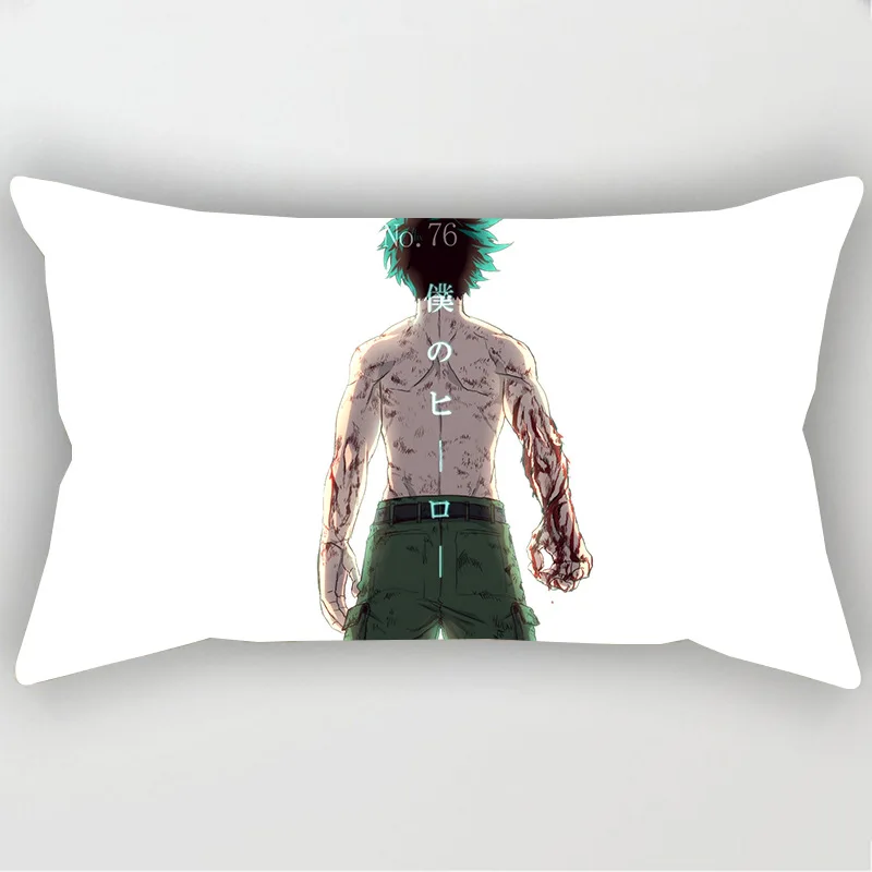 

Anime My Hero Academia Cosplay No Pillow Core Pillow Case Deku Printed Pillow Cover Kawaii Soft Pillow Case Sofa Pillow Case