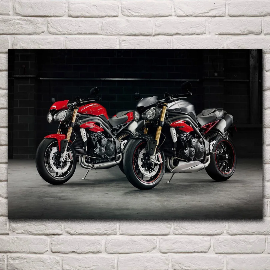 

Cool super bike modern motorcycle fanart fabric posters on the wall picture home art living room decoration KN570