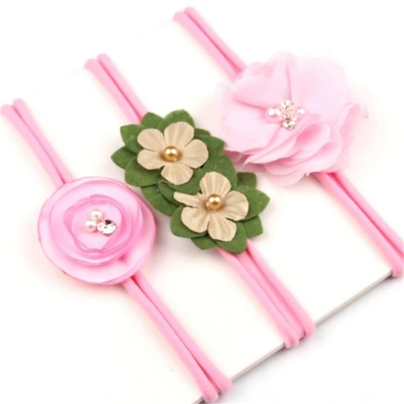 

1 Set Cute Children's Hair Rope Flower Hair Ring Baby Head Rope Infants Tied Hair Rubber Band Hair Rope