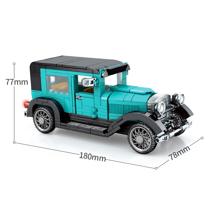 

Vintage Car Model Block Toys Old Car Model Bricks Blocks DIY Bricks Blocks Kids Toys Set Toys for Chlidren Gift