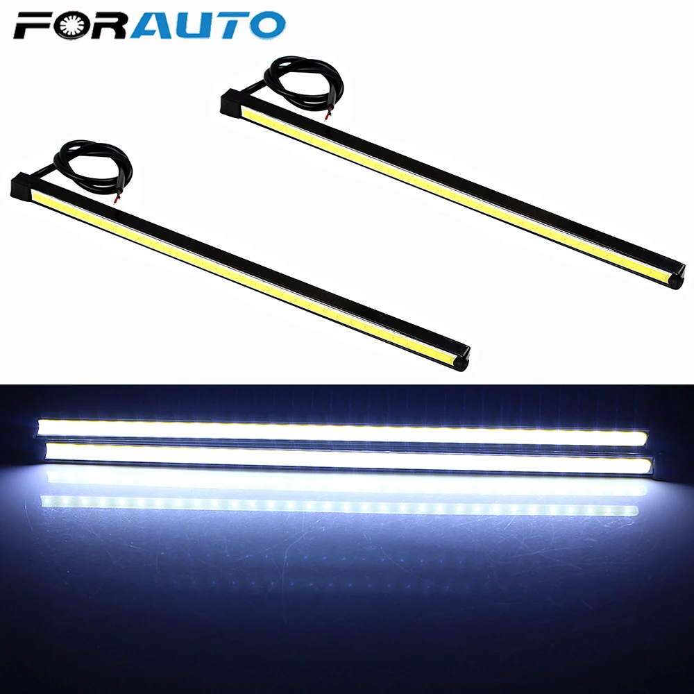 Автомобильные светодиодсветодиодный дневные ходовые огни FORAUTO 20 5 см DRL COB 6000K