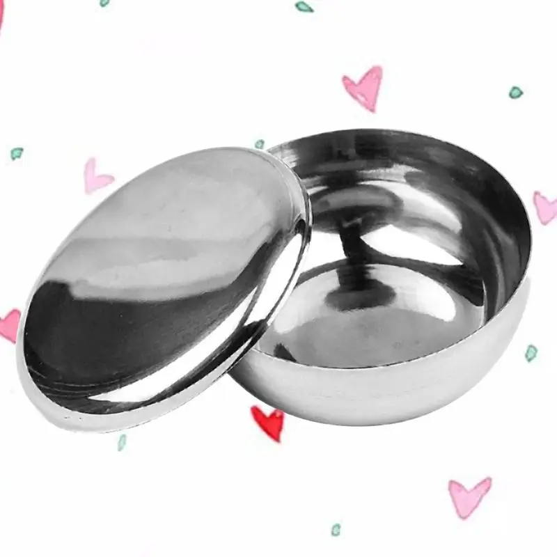 1 шт. чаша для бритья из нержавеющей стали легкая и прочная портативная