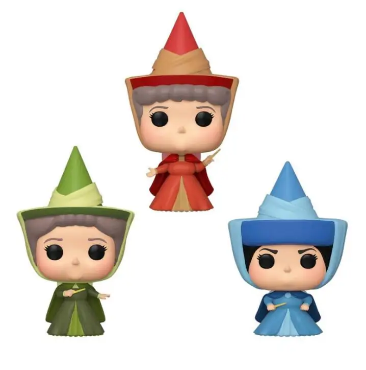 

Sleeping Beauty FAUNA/FLORA/ Merryweather Pack Vinyl Action Figure Toys