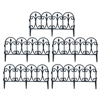 5pcs decorative garden fence 6033cm outdoor pvc folding garden fencing rustproof landscape border flower barrier