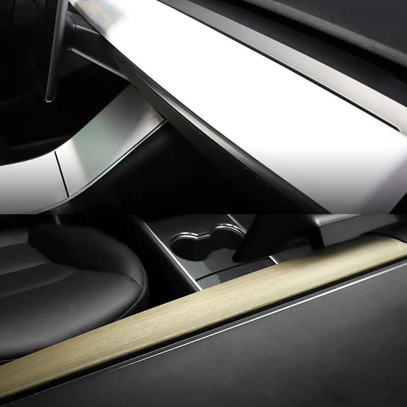 

Car Instrument Panel Decorative Strip Cover Sticker Anti-scratch Shell Interior Protector Modification For Tesla Model 3