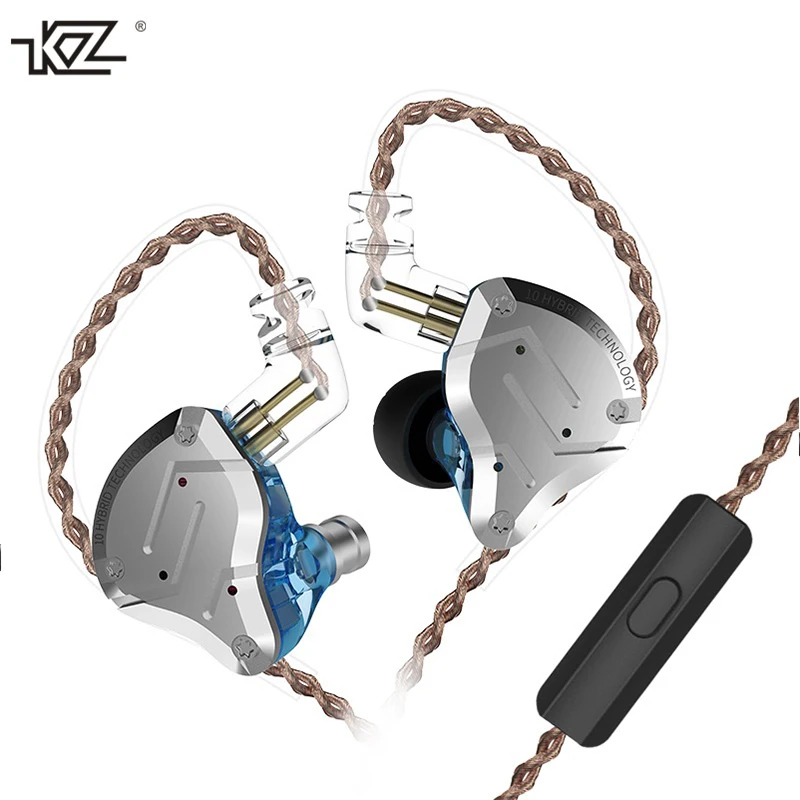 KZ ZS10 PRO 1DD 4BA HIFI металлическая гарнитура гибридные наушники-вкладыши Спортивная