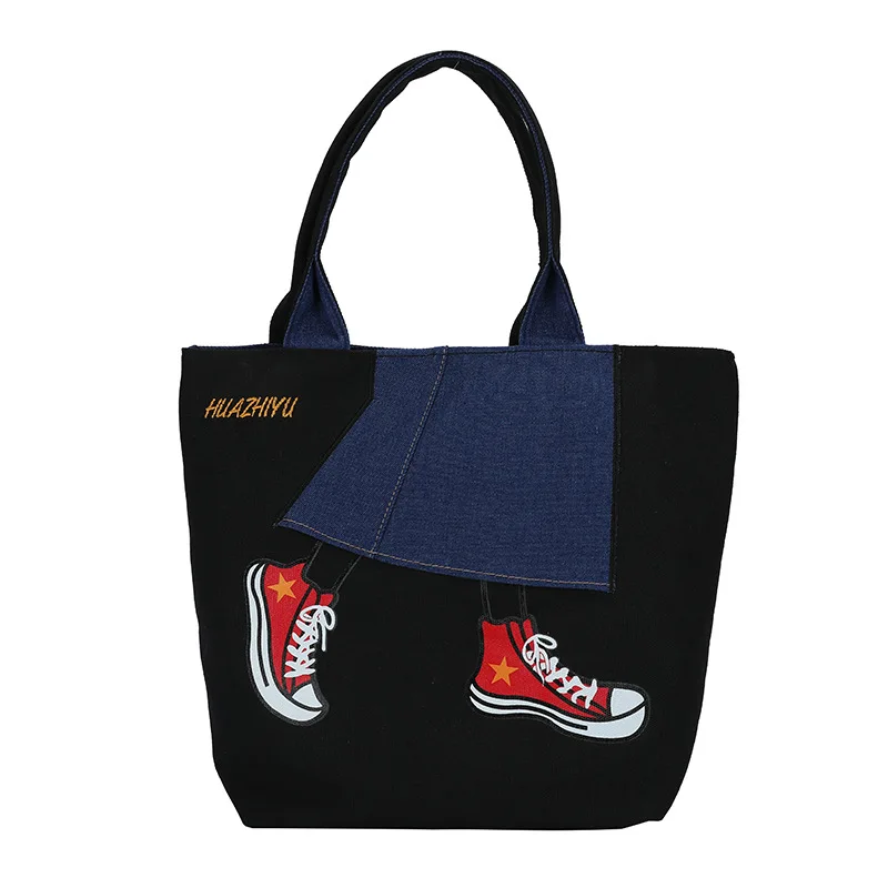 

Canvas Tote Bags for Women 2021 New Fashionable Harajuku Street Style Large Capacity Shoulder Bag Female Top Handle Bags Bolso