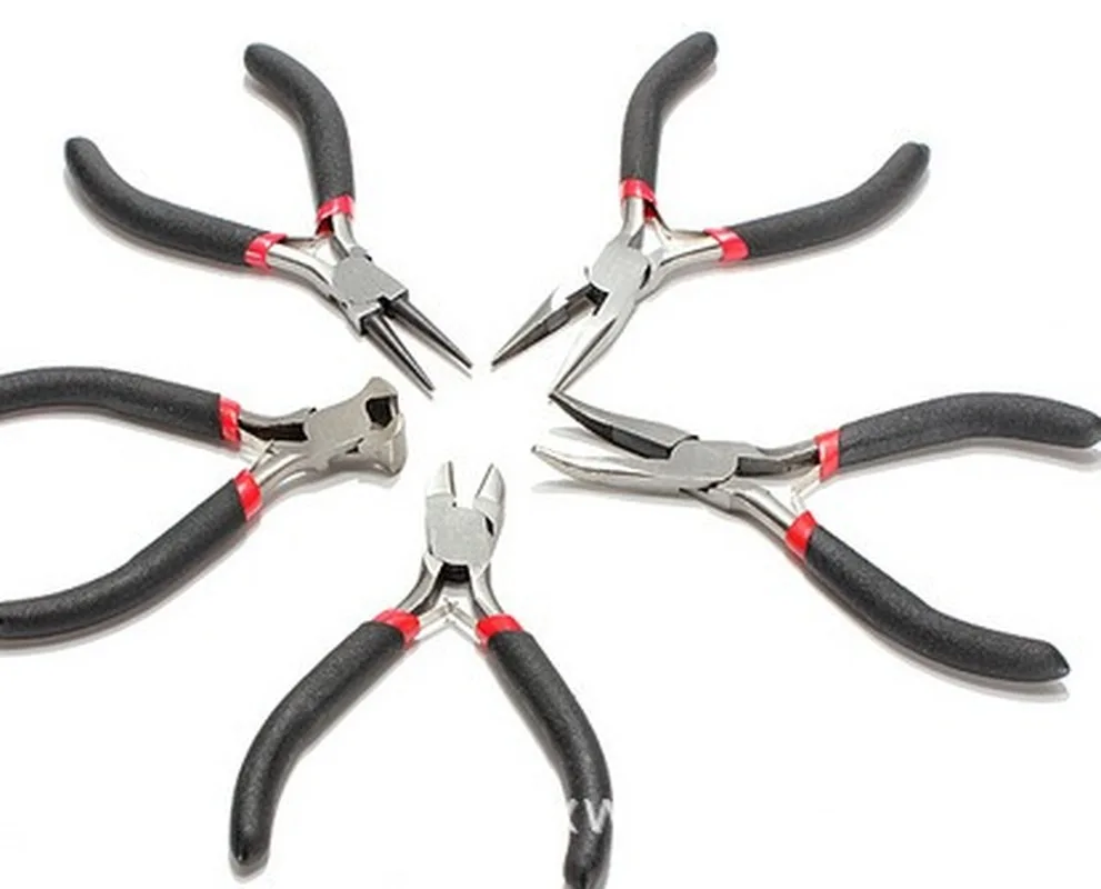 Мини плоскогубцы для ювелирных изделий Изогнутый Рот косой кусачки проволоки