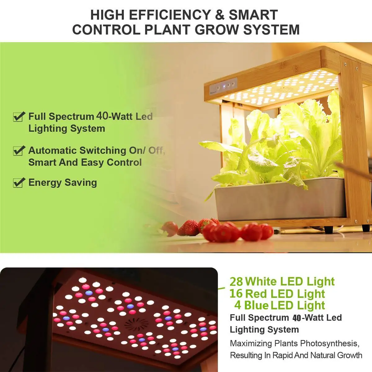 Nursery Flower Planting Box Intelligent Hydroponic Planter Soilless Cultivation Equipment Automatic Water Absorbing Flower Pot