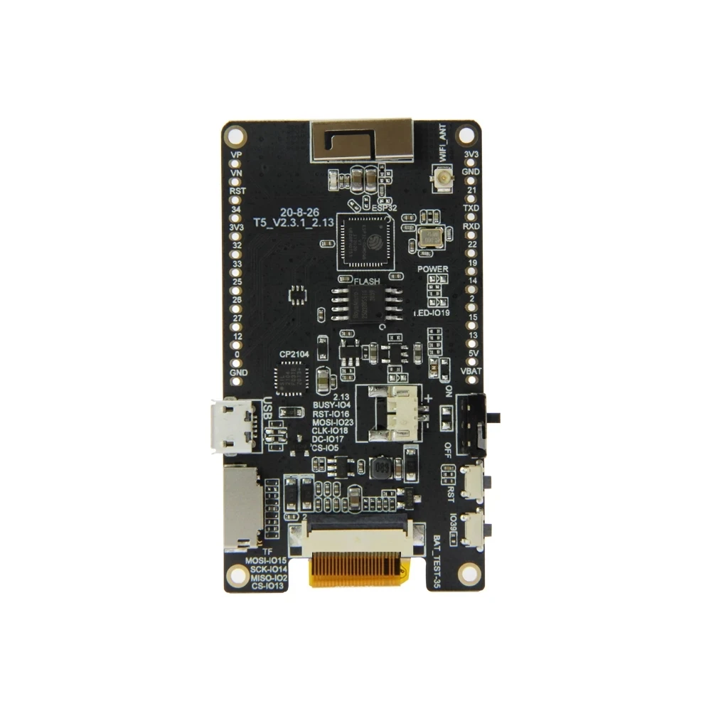 LILYGO®TTGO T5 V2.3.1 _ 2 13 дюймовый экран электронной бумаги новый чип драйвера|Печатные