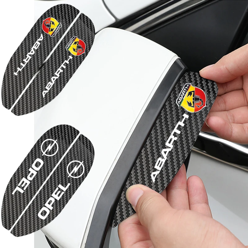 

2pcs Carbon Fiber Car Rearview Mirror Rain Eyebrow Sticker For Ford Escape Kuga Mondeo Ecosport Fiesta Focus 2 3 MK1 MK2 Fusion