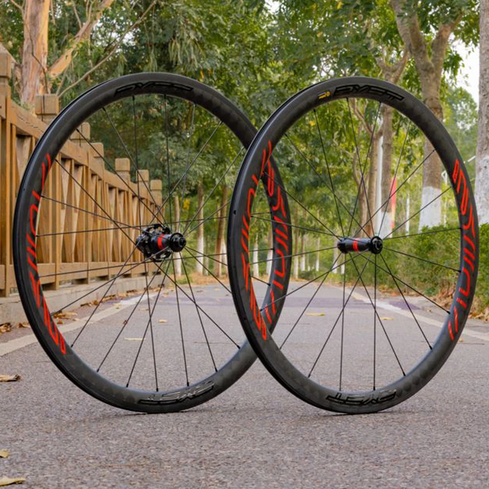 Online 700C Road Carbon Laufradsatz 35mm 40mm 45mm 50mm Carbon Fahrrad Räder Klammer Rennrad Räder RYET RADSÄTZE