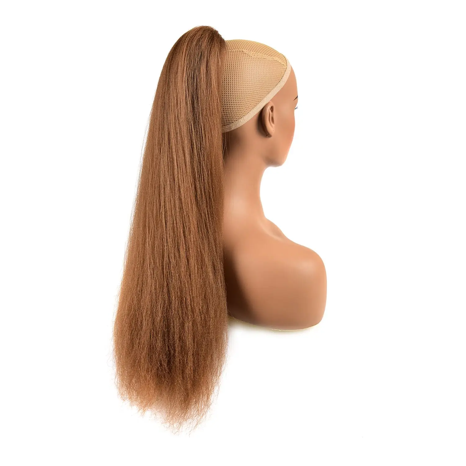 Синтетические прямые накладные волосы с завязками на клипсах для женщин