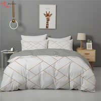 luxury geometry king quuen duvet quilt covers 220240260 nordic bedspreads 2 people double bed cover 150 bedding set for winter