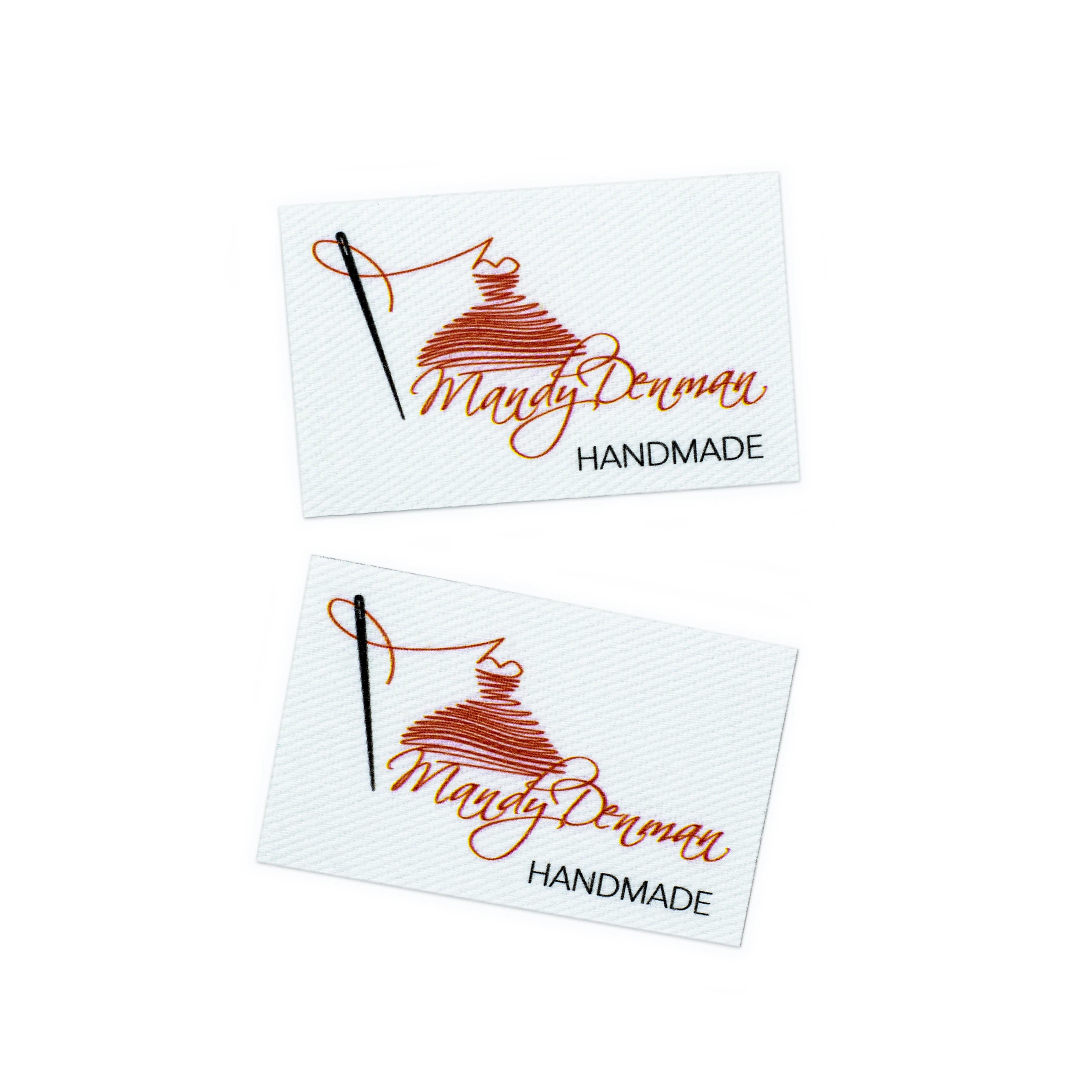 

60piece Ironing Labels, Logo or Text, Iron on Cotton , Clothing Labels, Custom Design, Ironing tags (YT272)