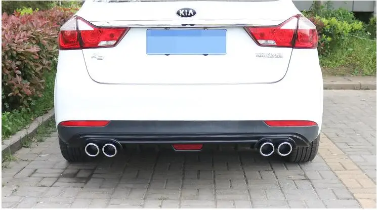 Для Kia forte K3 Задний Спойлер ABS задний бампер диффузор защитные бамперы для After хром