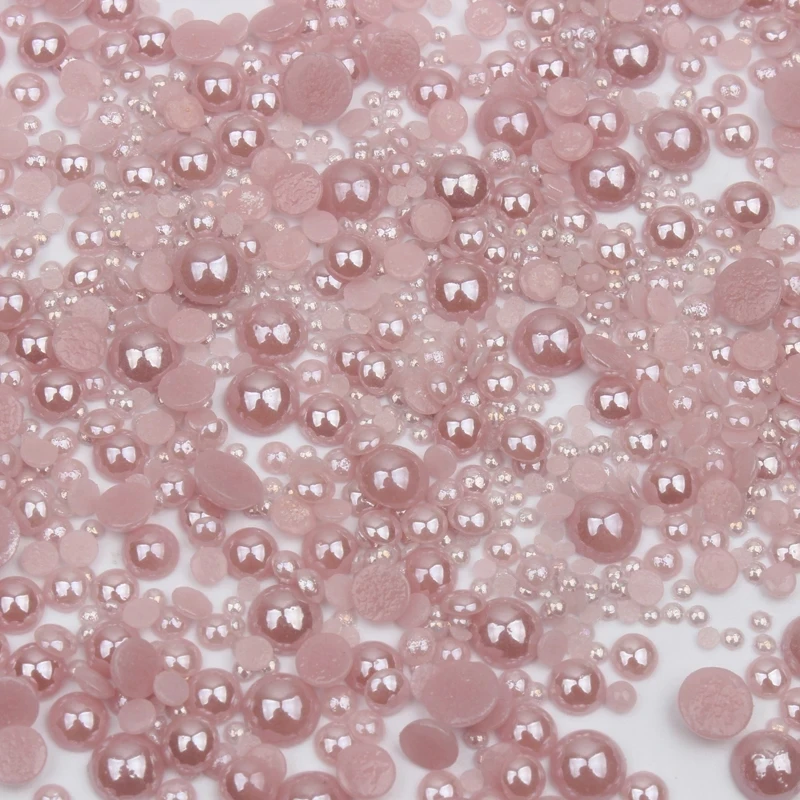 Смешанный Размер 2 мм 8 круглый керамический горный хрусталь 1000 шт./лот яркое