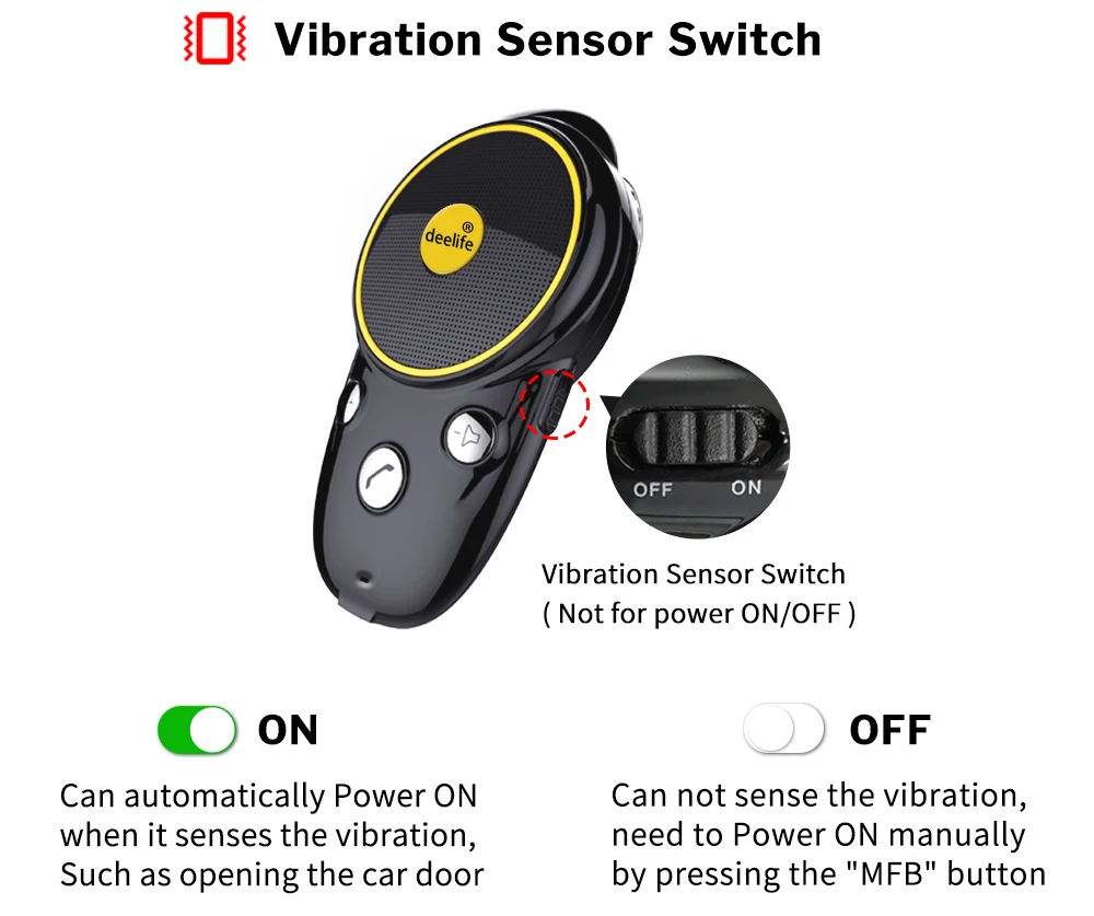 Deelife Громкая связь Bluetooth автомобильный комплект Солнцезащитный козырек динамик авто беспроводной динамик телефон Carkit для телефона руки бесплатно