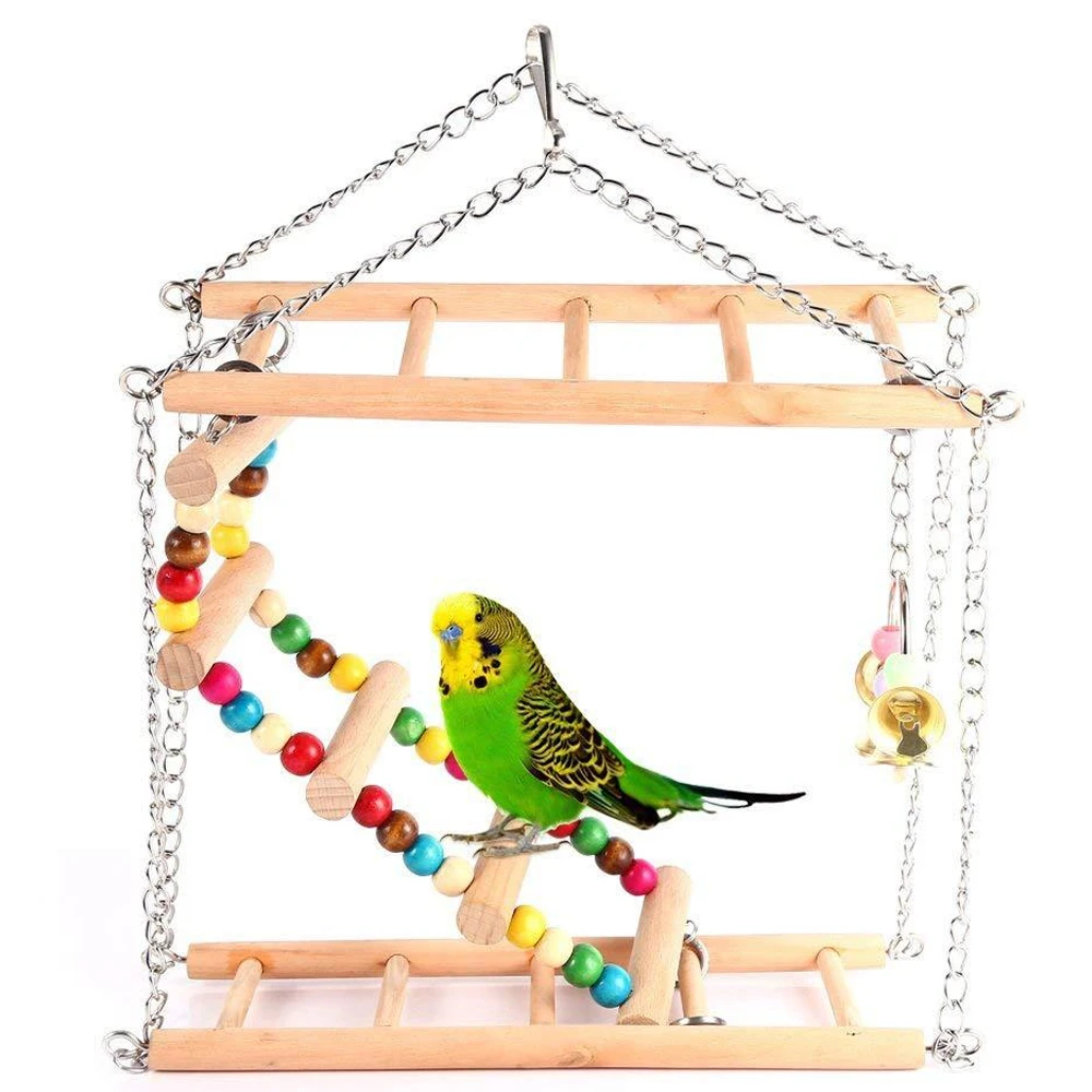 

1 pc Birds Toy Pet Bird Swing Parrot Parakeet Budgie Cockatiel Cage Bird Toys HangingToy Brinquedo Hammock Swing Toy