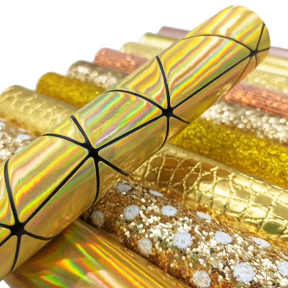 10 шт./компл. ПУ печатная ткань Leathere красивые блестящие яркие цветочные замшевые