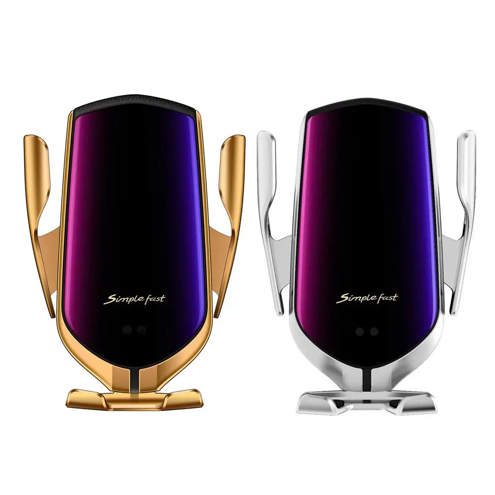 Car Vent Phone Holder Wireless Charging Infrared Sensor High-end Smartphone Navigation GPS Support Bracket For Samsung Iphone